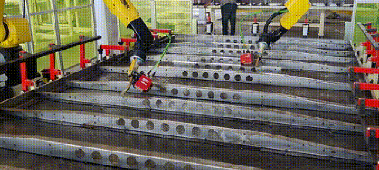 英萊激光焊縫跟蹤——貨車(chē)車(chē)斗底板案例